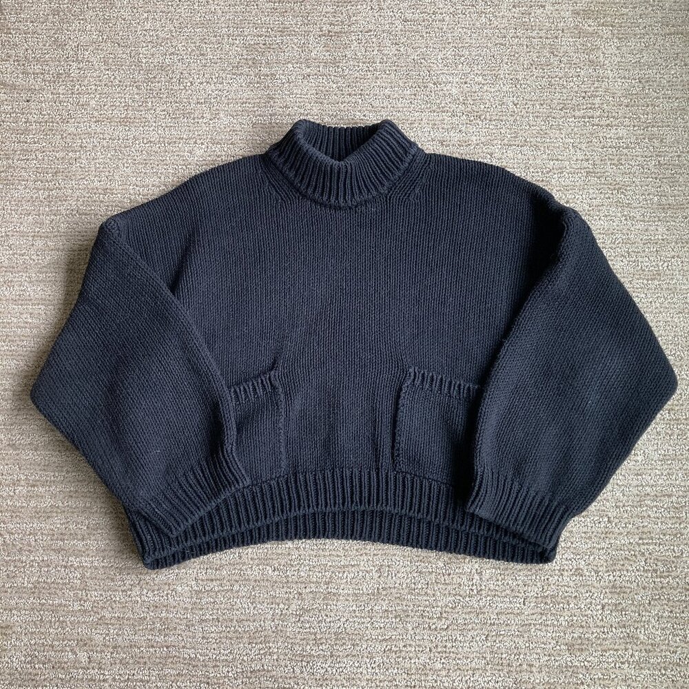 ❌ SOLD ❌ Babaa no. 20 Pullover Jumper Sweater in Black, One Size | 100% Cotton